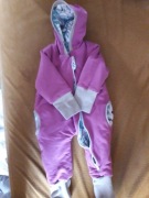 Wrzosowy OCIEPLANY KOMBINEZON koala r.62 dresówka