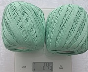 Kordonek MAXI bawełna 100g 565m 332 ZIELONY- 245 g (używany / napoczęty) 