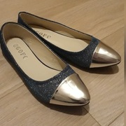 Nowe brokatowe balerinki 38