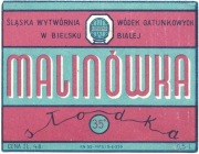 Etykieta na alkohol, MALINÓWKA, Bielsko-Biała