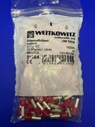 Końcówka kablowa 10mm²x12mm, 100 szt. kolor czerwony