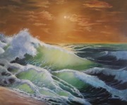 "Słońce nad falami"