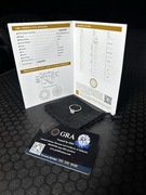 Pierścionek zaręczynowy - Moisanit - 1K - Color D - Clarity Flawless 