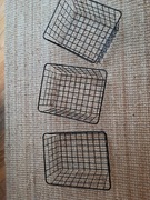 Kosze druciane na ubrania drobiazgi 3szt. Komplet 