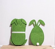 Etui na sztućce pokrowiec Wielkanoc zajączek królik uszy święta 4 szt