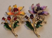 2szt.Piękna broszka przypinka ozdoba myśliwska dla DIANY do munduru leśnika