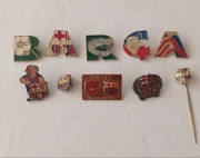 Zestaw odznak klubu FC Barcelona 