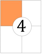 Etykiety samoprzylepne 105x148,5mm 100ark A4 - 400