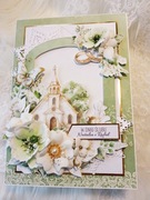 Kartka handmade A5 w pudełku z okienkiem na ślub, wesele pamiątka 