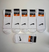 Nike Wysokie Białe Skarpety 41-44 (6 par) 
