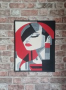 Obraz Abstrakcja Kobiety 50x40cm-Nowoczesny Portret
