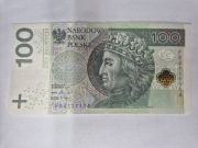 Banknot 100 złotych radar FR 4111114