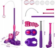 Baseball gra dla dzieci zestaw 4 w 1 zabawka sportowa na zewnątrz +3 lat