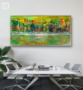 Obraz ręcznie malowany  abstrakcja 120x60cm 