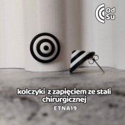 Kolczyki ETNA 19 - czarno-białe