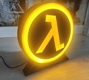 Ozdobna lampka LED z logo Half Life Lambda