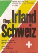 Program Szwajcaria - Irlandia 1975.05.21