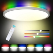 Lampa RGB na pilot sufitowa ściemniania  plafon 