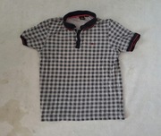 Koszulka polo w kratę Merc London rozmiar L