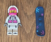 LEGO minifigurka ludzik Snowboarder Snowboardzistka col03-5
