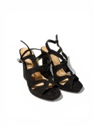 Sandały na platformie Anna Field – Czarny Zamsz – Rozmiar 36