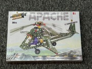 Konstrukcyjny zestaw metalowy Apache – 384 elementy – helikopter – NOWY 8+
