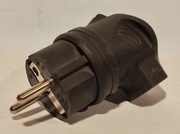 Wtyczka kątowa  230V w pełni gumowa 16A Z/U IP44