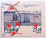 Usterki. Znaczek Fi 2678b. Kasowany.