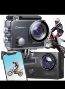 Kamera sportowa Crosstour 4K UHD 20MP Wi-Fi wodoodporna 40 m z akcesoriami