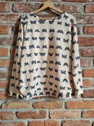cienka bluza w motyle * H&M