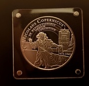 Mikołaj Kopernik 1473 - 15443 . Srebrna moneta 1 dolar. Nakład 2023 szt.