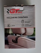 Haczyki na zagłówek fotela auta wieszak na torbę zakupy 4 sztuki GT max