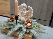 Dekoracja, stroik na stół. Aniołek 