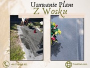 Usuwanie plam z wosku na pomniku, nagrobku - dolny śląsk