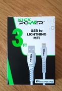 Kabel USB - Lightning, certyfikat MFI, Apple, 1 m, biały - NOWY !!!