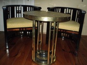 Josef Hoffmann styl - Dwa fotele plus stolik 