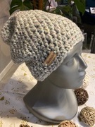 Czapka Handmade robiona na szydełku,  gruba