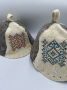 Zestaw czapek do sauny dla niej i dla niego