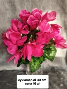 Kwiaty sztuczne cyklamen