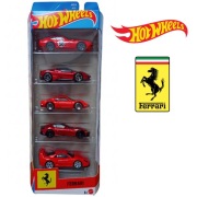 Zestaw 5 aut Ferrari Hot Wheels 5-pak JKG16 (Najnowsza seria 2026) 