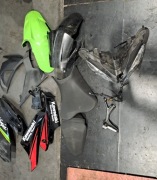 Owiewki, siedzenia, set, bok Ninja 400 EX400