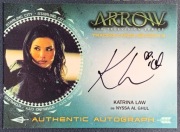 2015 Cryptozoic Arrow Season 2 Katrina Law Nyssa Al Ghul karta z autografem