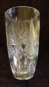 Wazon kryształowy szlifowany wys.21cm.