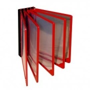 Przeglądarka Ścienna Kasowa 5 Ramek czerwonych z kyszeniami Format A4
