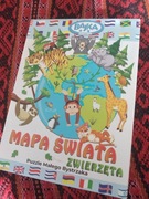 Mapa swiata puzzle małego bystrzaka