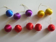 ozdoby choinkowe jak owoce nie szklane nietłukące oploty 10 szt. 