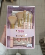 zestaw pędzli do makijażu killys w zestawie z kosmetyczką