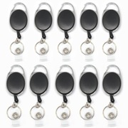 10X SKI-PASS BRELOK NA INDENTYFIKATOR Z KARABIŃCZYK KÓŁECZKO KLIPS CZARNY