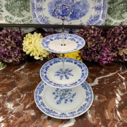 Porcelanowa etażerka 3-poziomowa - Stary wzór cebulowy - Kahla #3