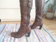 buty skórzane kozaki